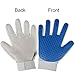 MUDEELA Pet Hair Remover Glove, Magic Pet Grooming Glove Brush, Efficient Deshedding Mitt for Dogs Cats Horses, Long and Short Fur