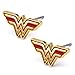 DC Comics Womens Wonder Woman Stud Earrings (Red & Gold Tone)