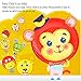 Here Fashion Pack of 12 Sticker Paper Plate Art Kit for Kids Toddler Crafts Art Toys - Transform Simple Paper Plates into Friendly Animals, Perfect for Craft Parties, Groups and The Classroom