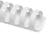 White Comb Binding Spines 3/4-inch [pk of 500] 19mm