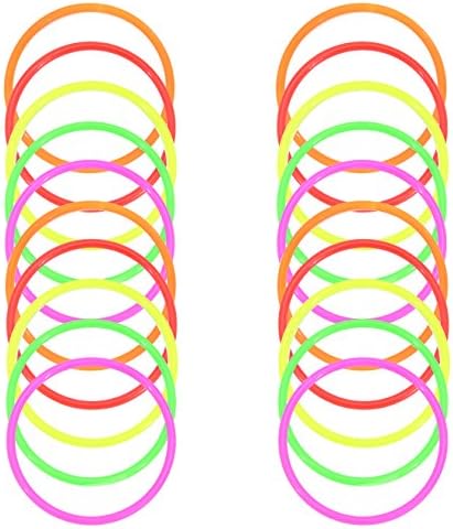 Ancefine 5" Plastic Toss Rings for Carnival, Garden, Backyard, Outdoor Games,20-Pack