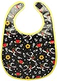 Mom & Dad Tattoo Flash Print Baby Bib from Sourpuss Clothing