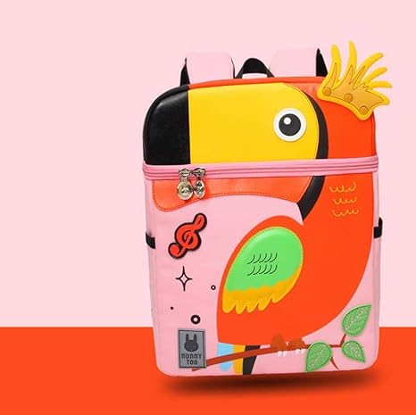 Amazon Co Jp かわいい動物漫画バックパックスクールバッグ 幼児子供男の子女の子 3 8歳 子供 子供 ユニセックス Toucan Smallsize ホーム キッチン