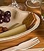 25 Heart Shaped Palm Leaf Plates Set with forks and napkins - Disposable Eco-Friendly Special Occasion Party Supply - I Love You Food Serving Idea