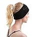 Women Knit Headband - Sport Wool Headbands Cashmere Yoga Headwear Head Wrap Ear Warmer (Black)