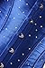 Senchanting Plus Size Women Overbust Satin Rhinestone Lace Up Corset Bustier(Blue,5XL)