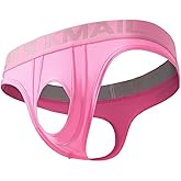 JOCKMAIL Men’s Thong Underwear Sexy Thong Athletic Supporter Cutout Breathable Underwear for Gym Club Party Daily Wear