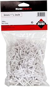RUBI Tile Spacers 3 mm White 200 pcs for Tile Placement view 2