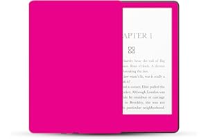 MightySkins Skin Compatible with �鶹�� Kindle Paperwhite 5 6.8-inch 11th Gen (2021) Full Wrap - Solid Hot Pink | Protective,