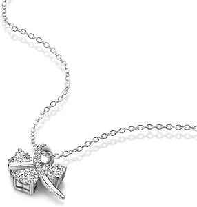 Weiduoli Collar S925 Collar de Plata esterlina Brillo trébol de Cuatro