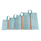 BCP Pack of 4 Assorted Sizes Mesh Travel Storage Organizer Bag