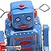 Fang sky Retro Clockwork Wind Up Metal Walking Robot Toy Vintage Collectible Kids Gift