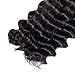 DONG H hair Loose Deep Wave Bundles 100% Unprocessed Peruvian Virgin Human Hair Bundles Loose Wave Bundles Wet and Wavy 3 bundles Human Hair Natural Color Hair Extensions (12