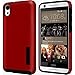 Incipio DualPro Hard Shell Phone Case with Impact Absorbing Core - HTC Desire 626/ 626s - Red - Retail Packaging