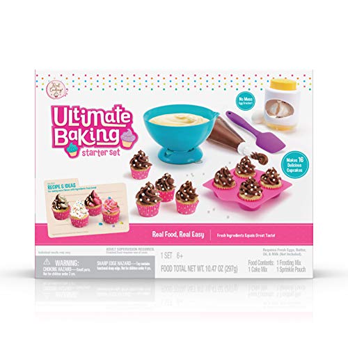Real Cooking Ultimate Baking Starter Set - 37 Pc. Kit Includes Sprinkles, Cake & Frosting Mix