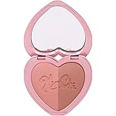 KimChiChic Beauty Thailor Blush Duo, Heart-Shaped Compact with Mirror, Buildable, Silky Matte & Shimmer Finish, Cruelty-Free Blush Palette, Vacation