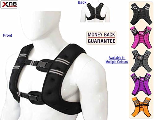 Weighted Vest 5Kg Weight Loss Training Running Adjustable Jacket Removable Weight Crossfit Weight Loss Body Workout Exercise