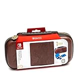Nintendo Switch Zelda Breath of The Wild Carrying Case - Protective Deluxe Travel Case - Koskin Leather with Embossed Zelda Breath of The Wild Art - Official Nintendo Licensed Product