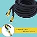 growfast Garden Hose, 100 Feet Expandable Lightweight and Durable Water Hose with 3/4 Nozzle Solid Brass Connector Flexible Stretch Hosepipe for Heavy Duty Commercial Use and Watering, Washing