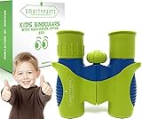 Binoculars For Kids by SmartyPantz w/ HD 8x21 Optics - Waterproof, Shockproof & Compact - For Bird Watching, Learning, Hunting, Camping, Safari Toy For Boys & Girls – Great Gift For Children