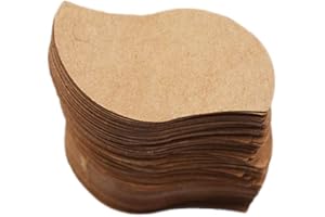 DIY Blank Kraft Paper Tag Leaf Shape Label Paper Message Card for Greeting Card Price Label Use 100Pcs Creative and Exquisite