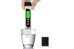 2024 Upgraded TDS Meter Digital Water Tester, DUMSAMKER Professional 3-in-1 TDS, Temperature and EC Meter with Carrying Case, 0-9999ppm, Ideal ppm Meter for Drinking Water, Aquariums and More