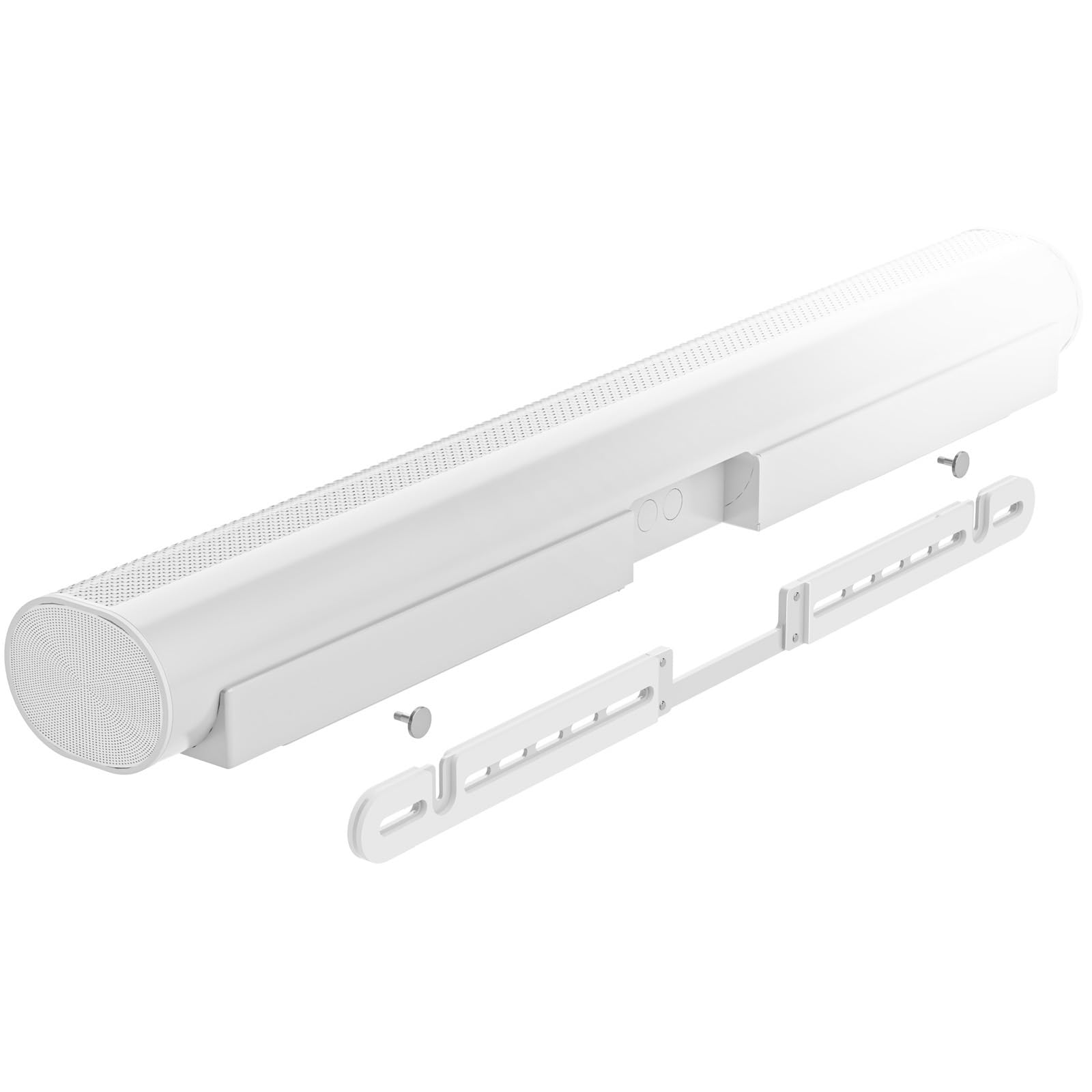 Photo 1 of WALI Soundbar Wall Mount, Designed for Sonos Arc and Sonos Arc Ultra, Low Profile Sound Bar Mount Bracket Under TV with Hardware Kit, Easy to Install (SON003-W), White