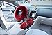 U&M 1 Set 3 Pcs Winter Warm Australia Pure Wool Sheepskin Soft Fluffy Handbrake Cover Gear Shift Cover Steering Wheel Cover 14.96