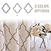 jinchan Linen Curtains Moroccan Tile Curtains for Bedroom Geometric Curtains for Living Room Drapes Light Filtering Lattice Curtains Grommet Curtains 84 Inch Length 2 Panels Set Taupe on Beige