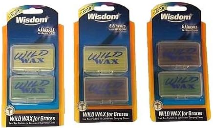 Wisdom Oral Care Wild Wax For Braces - 3 Paks Of 2