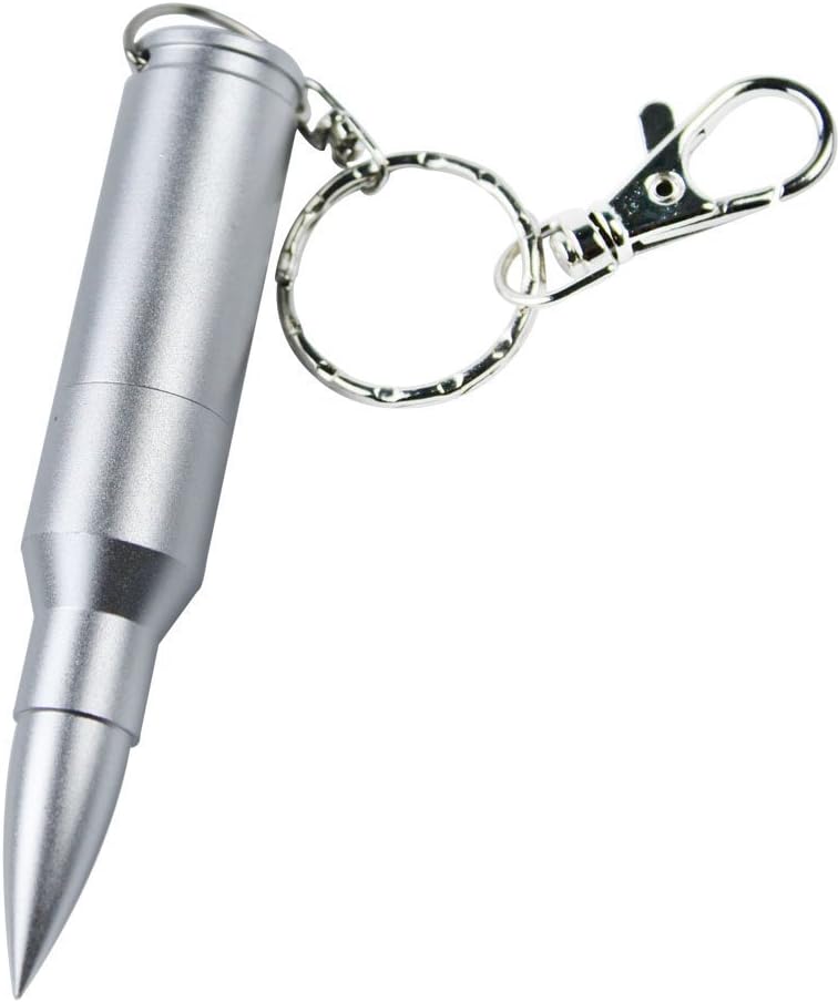 Leegoal Silver New 3D 8GB Bullet Flash Drive USB Flash Pen Drive Memory