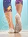 RAE-YOGA Non Skid Antibacterial Bamboo Toe Socks (S-M (5-8.5), Natural)