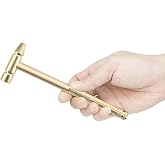 Kinobo 6 in 1 Mini Multifunction Hammer &amp; Screwdriver Hand Tools Ideal for Watchmaker Jewelers and Eating Walnuts. (Gold)