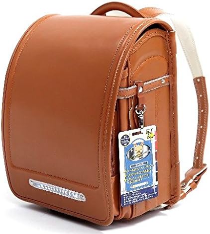 Ransel Randoseru satchel bag A4 Clear file fits Japanese school bag Japan Imported (Brown)