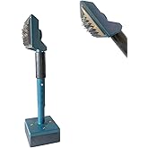 Americangaslogs All Metal Carpet Knee Kicker with Extendable Handle and Soft Padding, Carpet Stretching Tool (Blue)