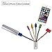 Multi Charge Cable 2 Pack, Chafon 6 in 1 Multiple USB Charging Cord with 8 Pin Lightning /30 Pin Lightning /2 Micro USB /Mini USB Connectors for Smartphone,Tablet and More