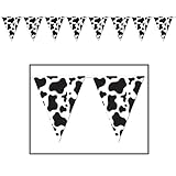 Beistle Cow Print Pennant Banner Party Accessory (3-Pack)