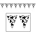 Beistle Cow Print Pennant Banner Party Accessory (3-Pack)
