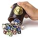 Wiz Dice Cup of Plenty - Polyhedral Dice Set for Tabletop RPG Adventure Games with a Dice Cup - DND Dice Set, Suitable for Dice Games Alike - 5 Complete Sets - 35 ct