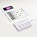 HITRENDS Charging Station 8-Port USB Charging Hub 50W/10A Multi Port USB Charger Hub for Multiple Devices (6ft Cord, White)