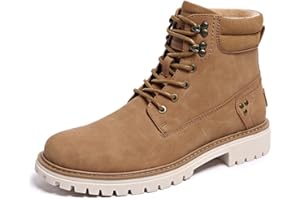 CARLKARIDA Mens Snow Boots Fur Lined Hiking Boots Waterproof Anti-Slip Outdoor Climbing Shoes