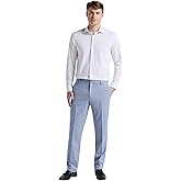 Perry Ellis Mens Modern fit Dress Pants 38/29 Light Blue Solid