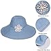 Womens Floppy Summer Sun Hat Outdoor Foldable Wide Brim Beach Cap Light Denim