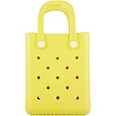 GBB Rubber Beach Bag X-Small Beach Tote Bag Waterproof Mini Tote Bag for the Boat Pool Sports Travel Bag Open Handbag
