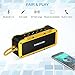 Poweradd MusicFly Indoor/Outdoor Portable Wireless Bluetooth Speakers, 36W Loud Volume, Dynamic Stereo, IPX7 Waterproof, Sandproof, Shockproof, Built in Mic, 24 Hours Playtime, Yellow