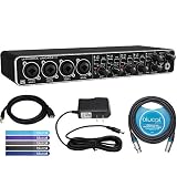 Behringer U-PHORIA UMC404HD USB 2.0 Audio/MIDI Interface -INCLUDES- Blucoil Audio 10' Balanced XLR Cable AND 5 Pack of Cable Ties