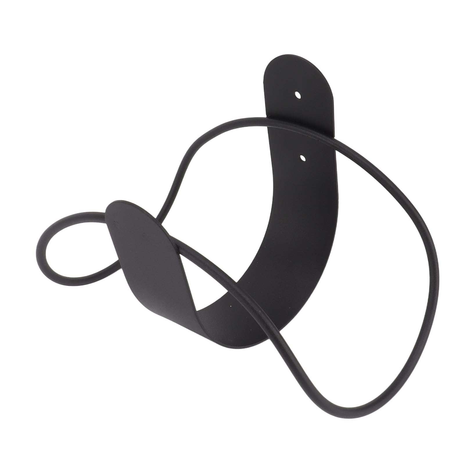 TOPINCN Garden Hose Holder, Stainless Steel Wall Mount Storage Classification Bracket, Firm Strong Load Bearing Water Pipe Holder for Garden Garage (Black)