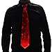 HolyThreads! Fiber Optic Tie (White Tie, 7 Colors) - Light Up Tie - Glow Tie (Large)