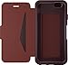 OTTERBOX Strada Series Leather Wallet Case for iPhone 6/6s - Frustration FRĒe Packaging - Chic Revival (Warm Black/Maroon Leather) (Does not fit Plus Models)