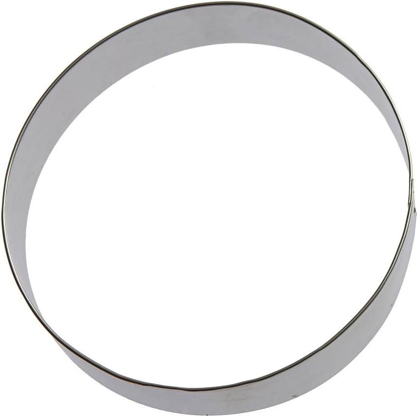 Foose Round Cookie Cutter 4 Inch –Tin Plated Steel Cookie Cutters – Round Cookie Mold